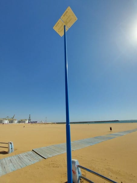 Solution d'éclairage solaire à la Plage de Safi, Maroc
