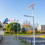 Lampadaire solaire pour une zone d'école à l'ENSAP à Talence