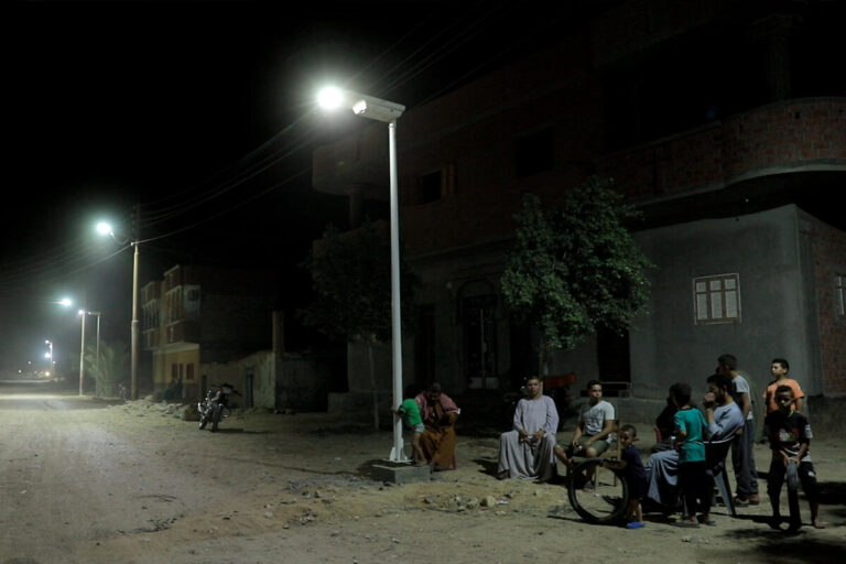 Solution éclairage solaire en zone rurale en Egypte