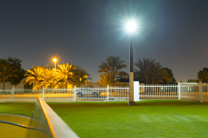 Eclairage solaire autonome à Dubaï