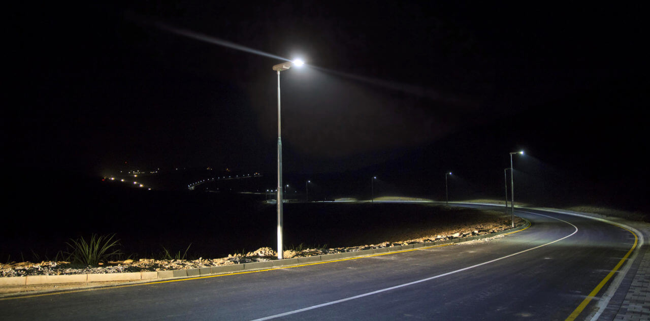 Solutions d'éclairage routier à Renishaw Hills