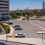 Eclairage public solaire d'un hopital en Jordanie