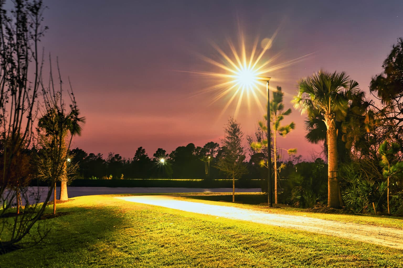 Lampadaires solaires pour zones résidentielles à Wellen Park Trail, Floride